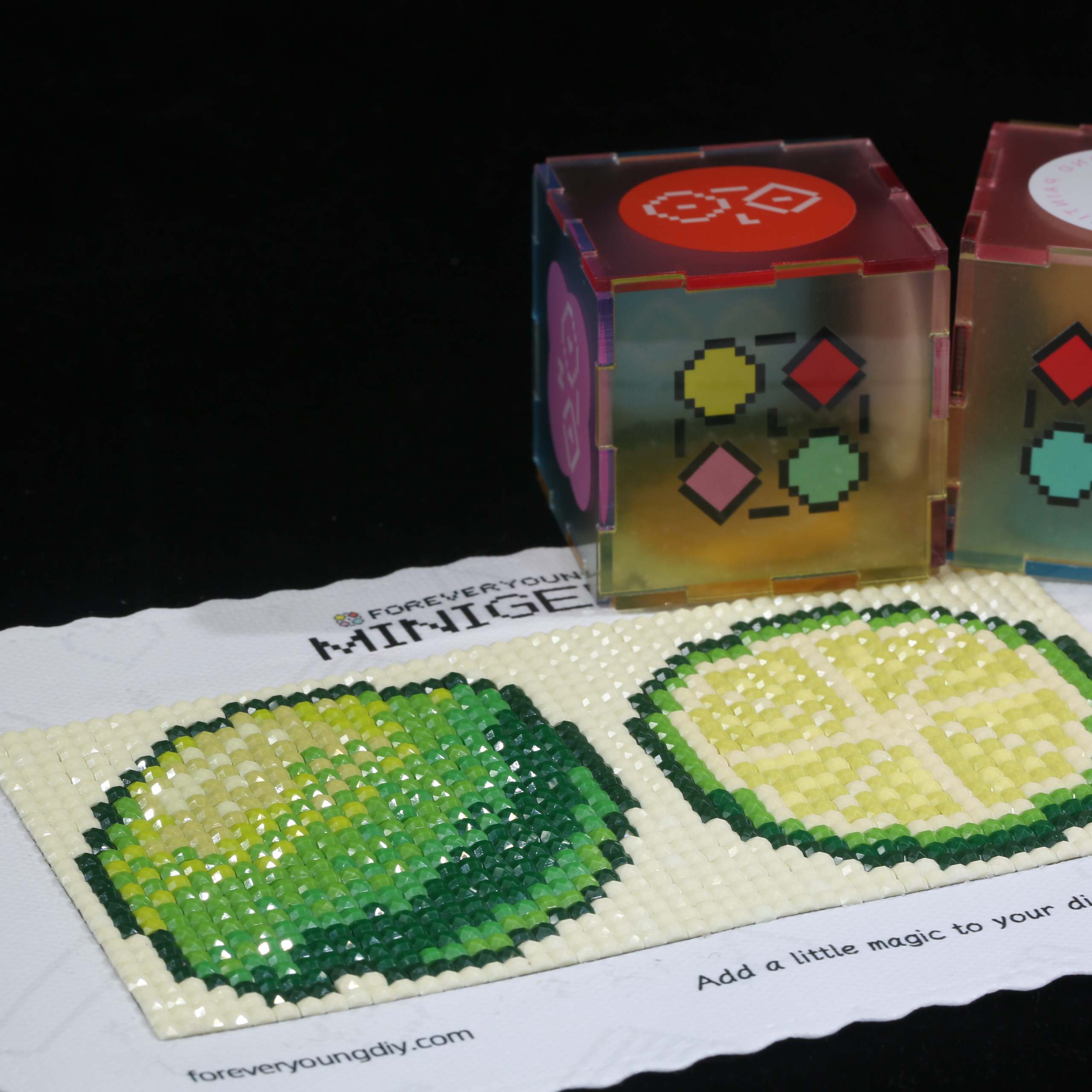 Photo Mosaic Print - Minigem®: Lime Duo 5
