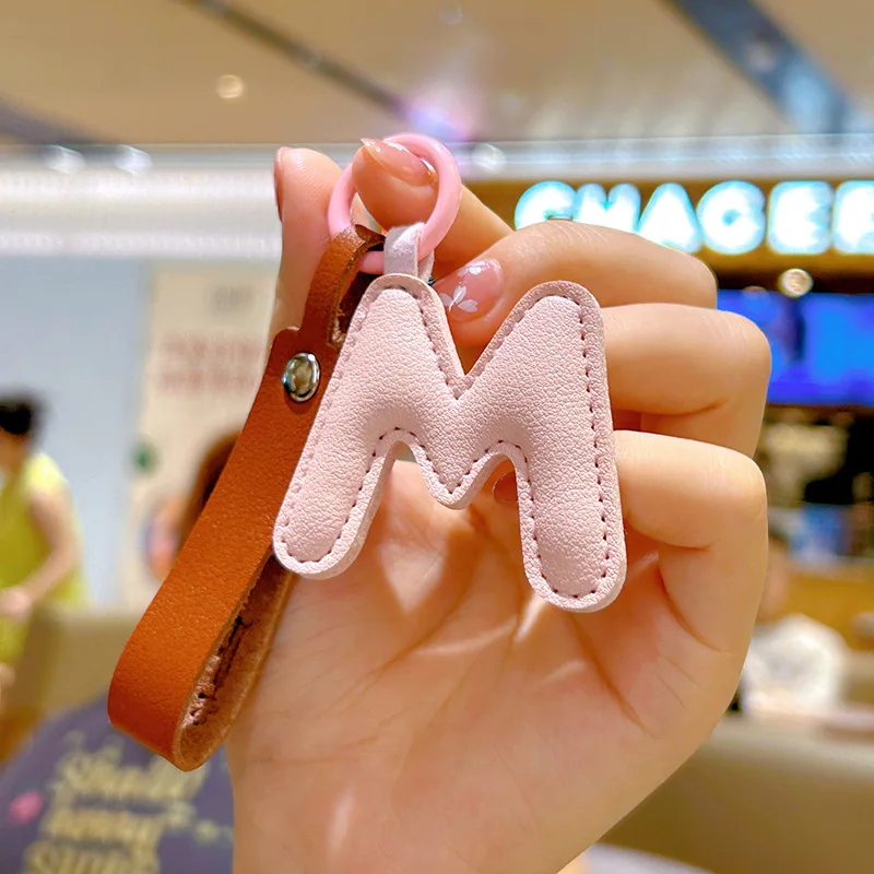 A to Z PU Leather Initial Lett – обзор и цена Monogram Keychain Leather