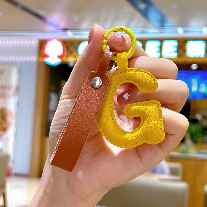 A to Z PU Leather Initial Lett – обзор и цена Monogram Keychain Leather