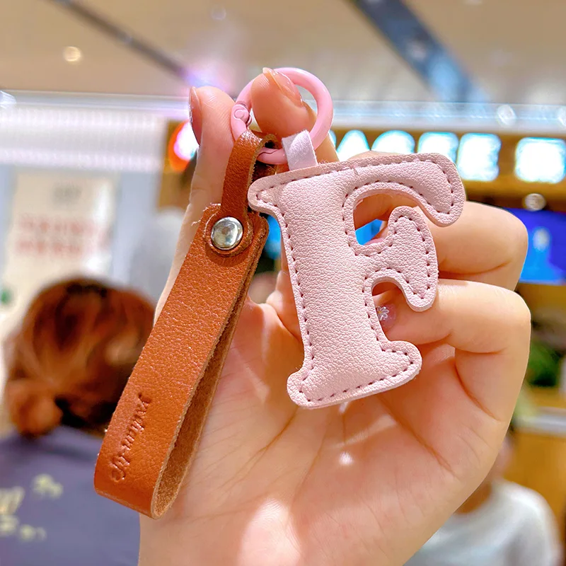 A to Z PU Leather Initial Lett – обзор и цена Monogram Keychain Leather
