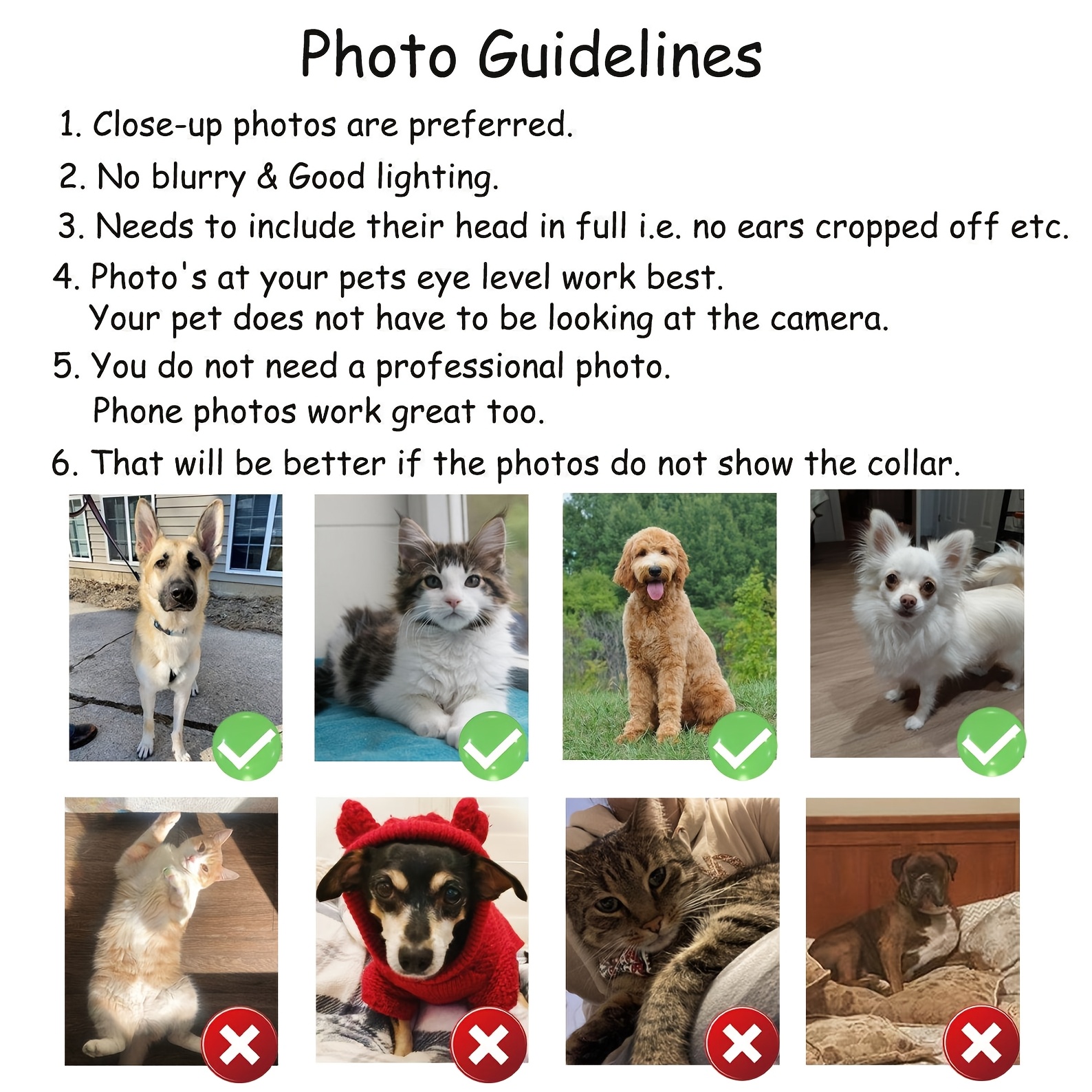 1PC Personalized Pet Head 2D I – обзор и цена Pet Portrait Custom