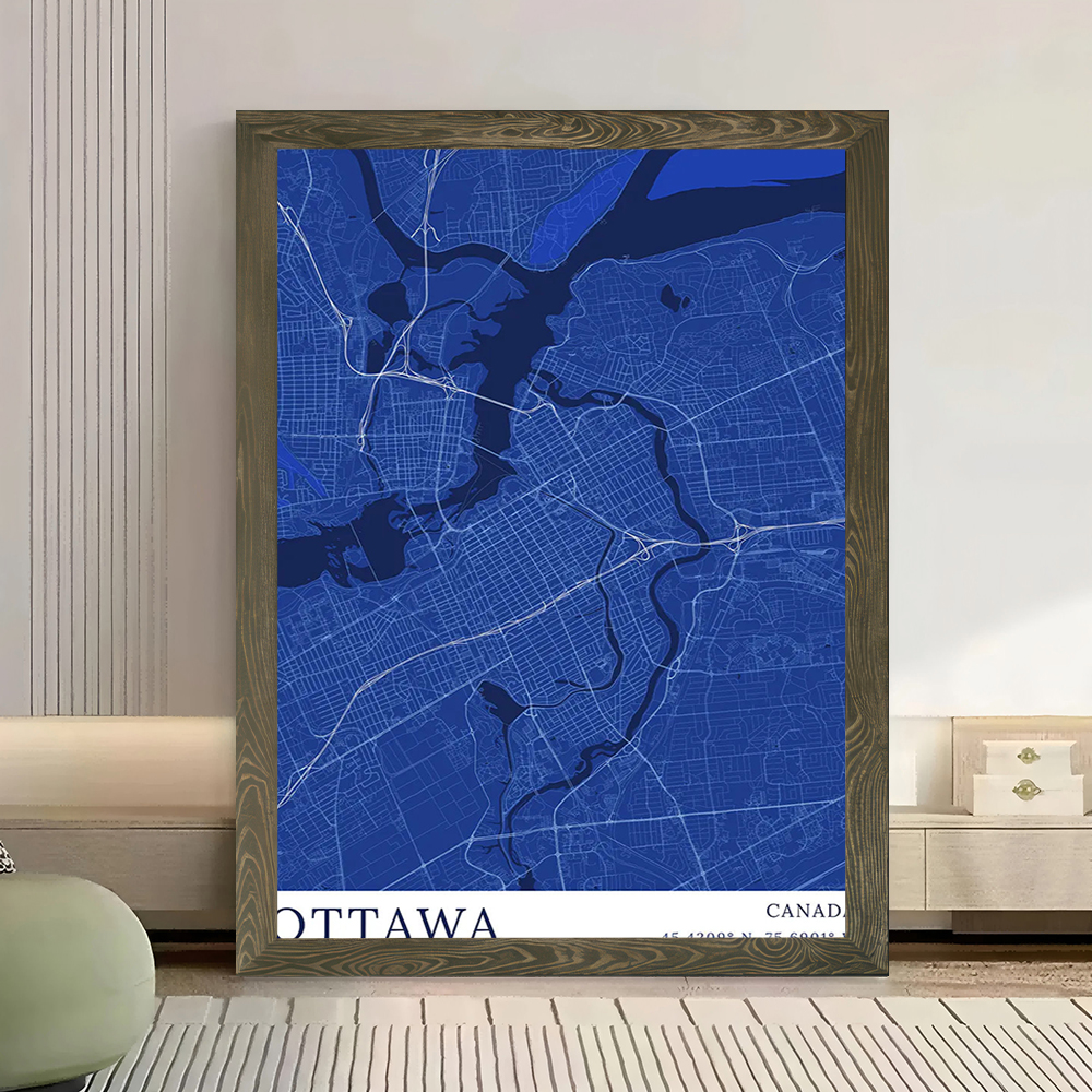 Ottawa City Map Printed Canvas – обзор и цена Custom Map Poster