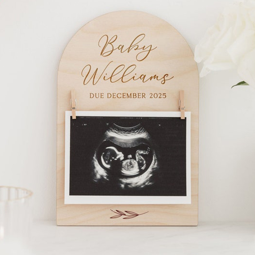 Personalised Pregnancy Announc – обзор и цена Engraved Wood Frame