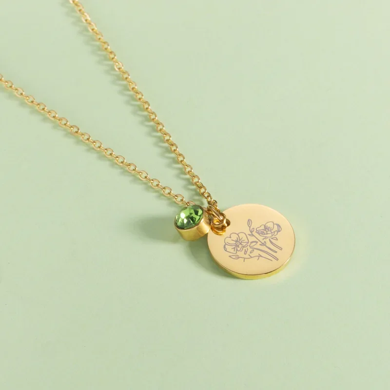 Birth Month Flowers Clipart Fl – обзор и цена Birth Flower Necklace