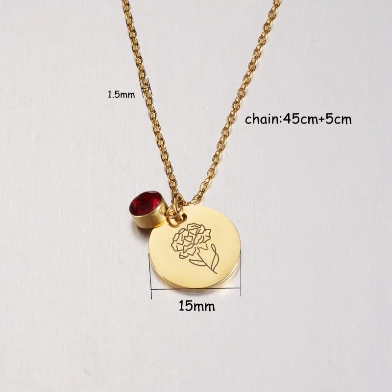 Birth Month Flowers Clipart Fl – обзор и цена Birth Flower Necklace
