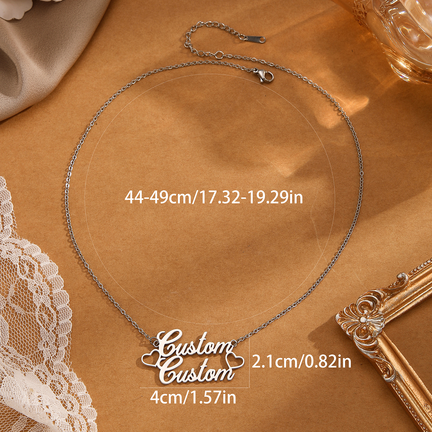 1pc Stainless Steel Customized – обзор и цена Name Necklace Custom