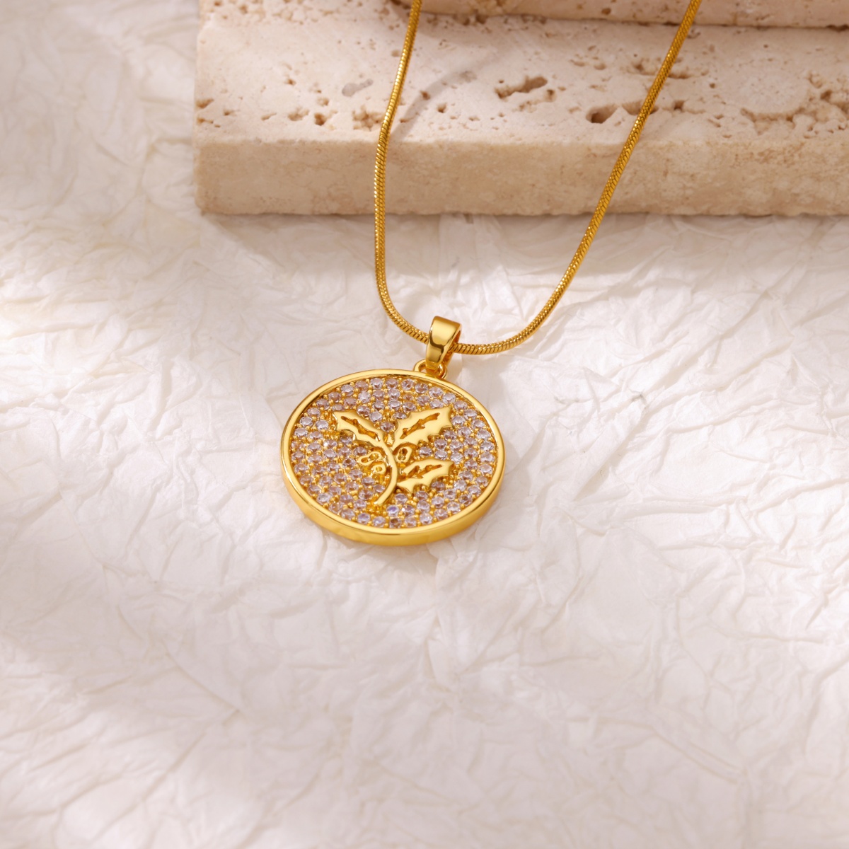 Zircon Flower Necklaces For Wo – обзор и цена Birth Flower Necklace