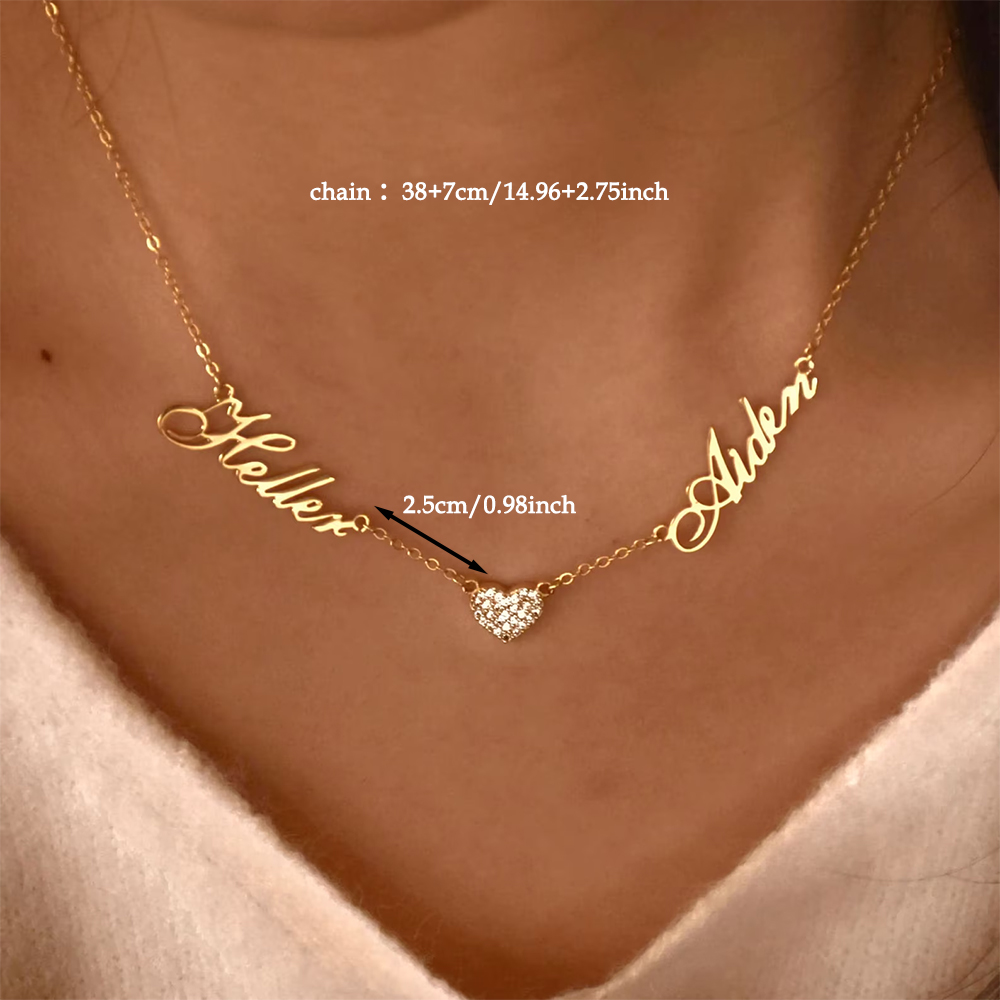 Custom Two Name Necklace For W – обзор и цена Name Necklace Custom