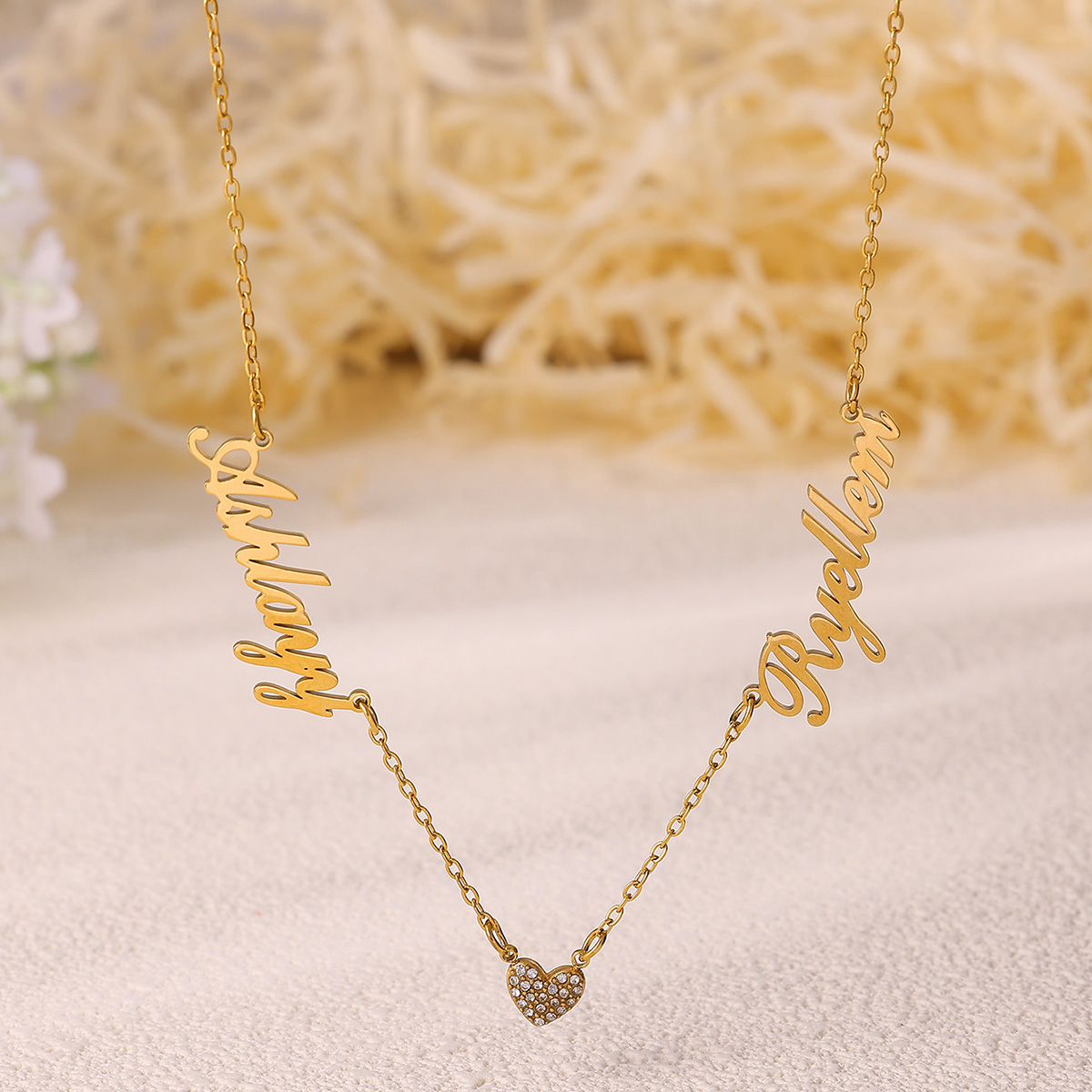 Custom Two Name Necklace For W – обзор и цена Name Necklace Custom