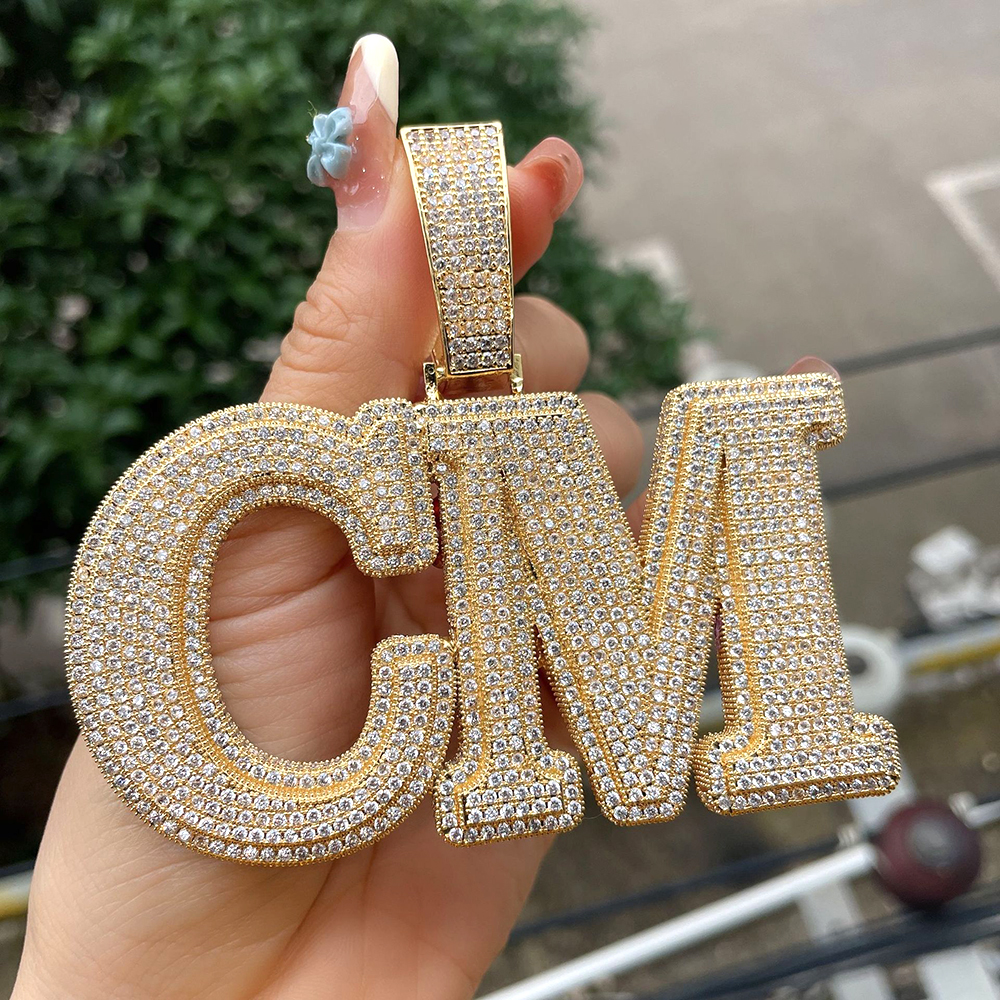 BIG Customized Name Letters Ic – обзор и цена Name Necklace Custom
