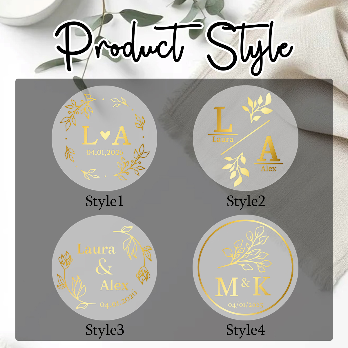 30/60/120/240pcs Custom Text R – обзор и цена Personalised Candle Label