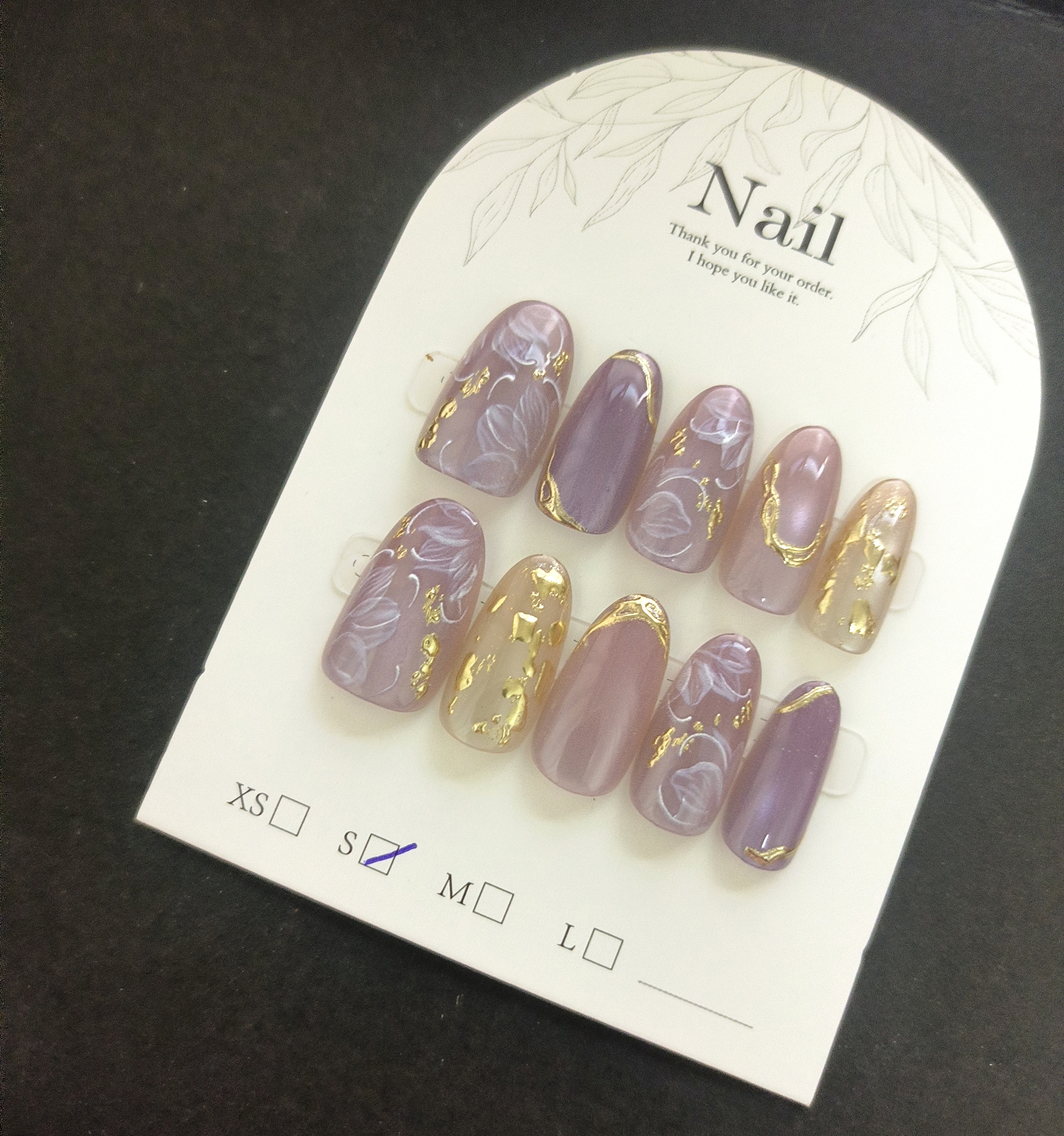 10pcs Handmade Press On Nails  – обзор и цена Pressed Flower Art