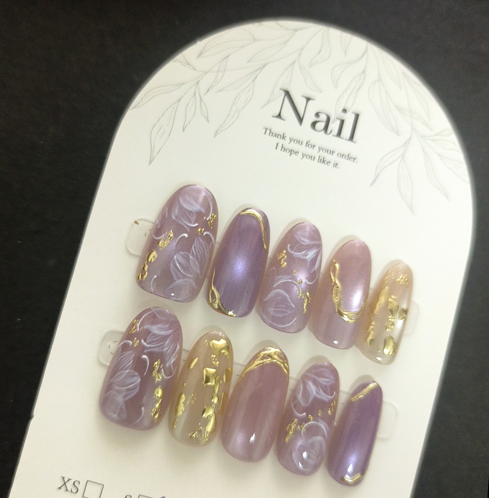 10pcs Handmade Press On Nails  – обзор и цена Pressed Flower Art