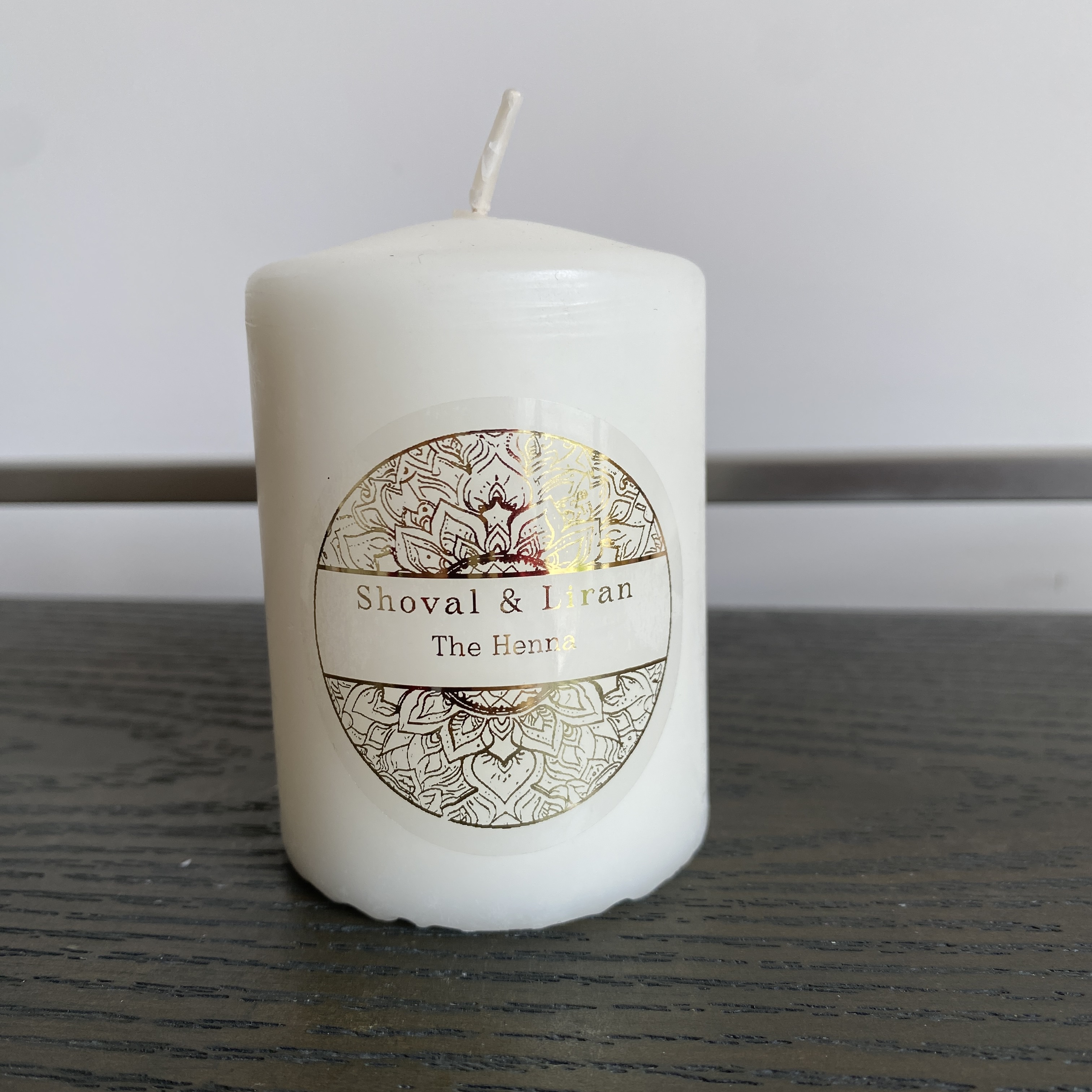 Custom henna day candle sticke – обзор и цена Personalised Candle Label