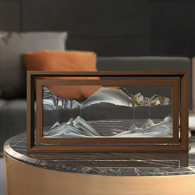 3D Rotatable Sandscape Moving  – обзор и цена Engraved Wood Frame