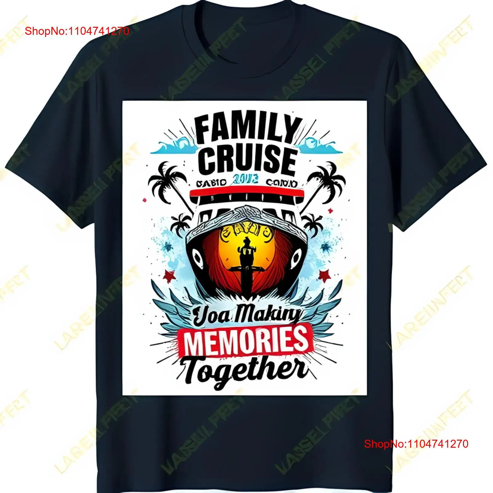 Dark Blue Family Cruise T Shir – обзор и цена Family Tree Print