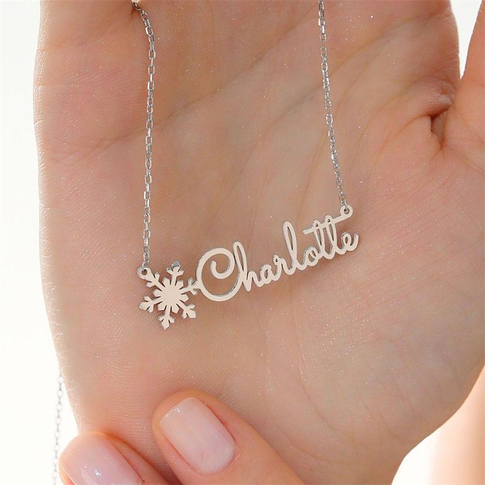 Custom Simple Name Necklace St – обзор и цена Birth Flower Necklace