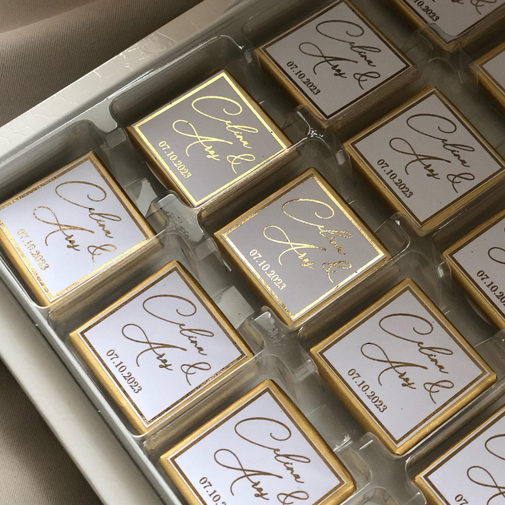 50pcs Wedding Chocolate Packin – обзор и цена Personalised Candle Label