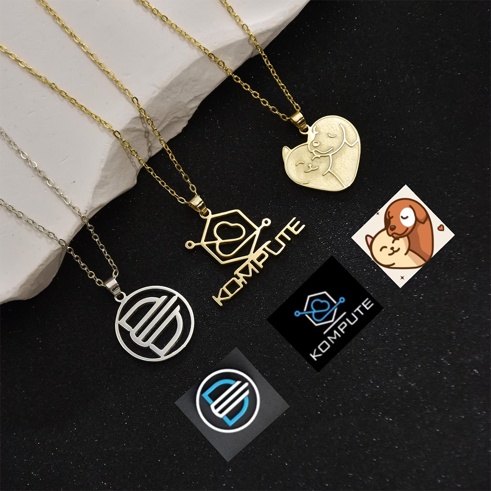 Custom Company Logo Necklace P – обзор и цена Name Necklace Custom