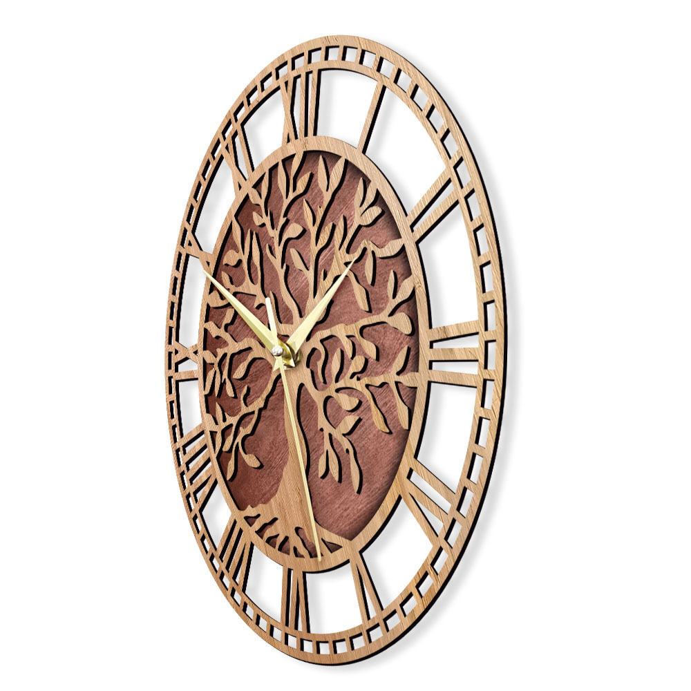 Tree of Life Wooden Wall Clock – обзор и цена Family Tree Print