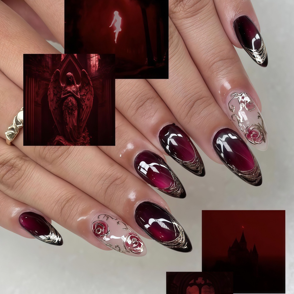 3D fake nails for women girls  – обзор и цена Pressed Flower Art