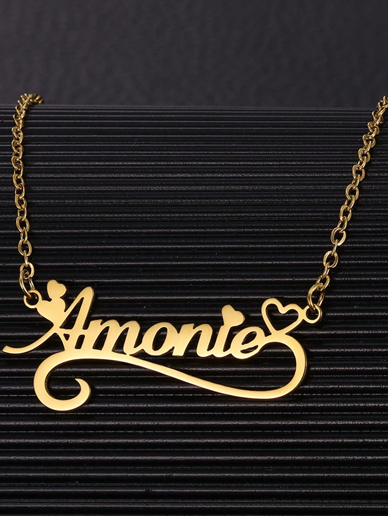 Custom Name Hollow Heart Neckl – обзор и цена Name Necklace Custom