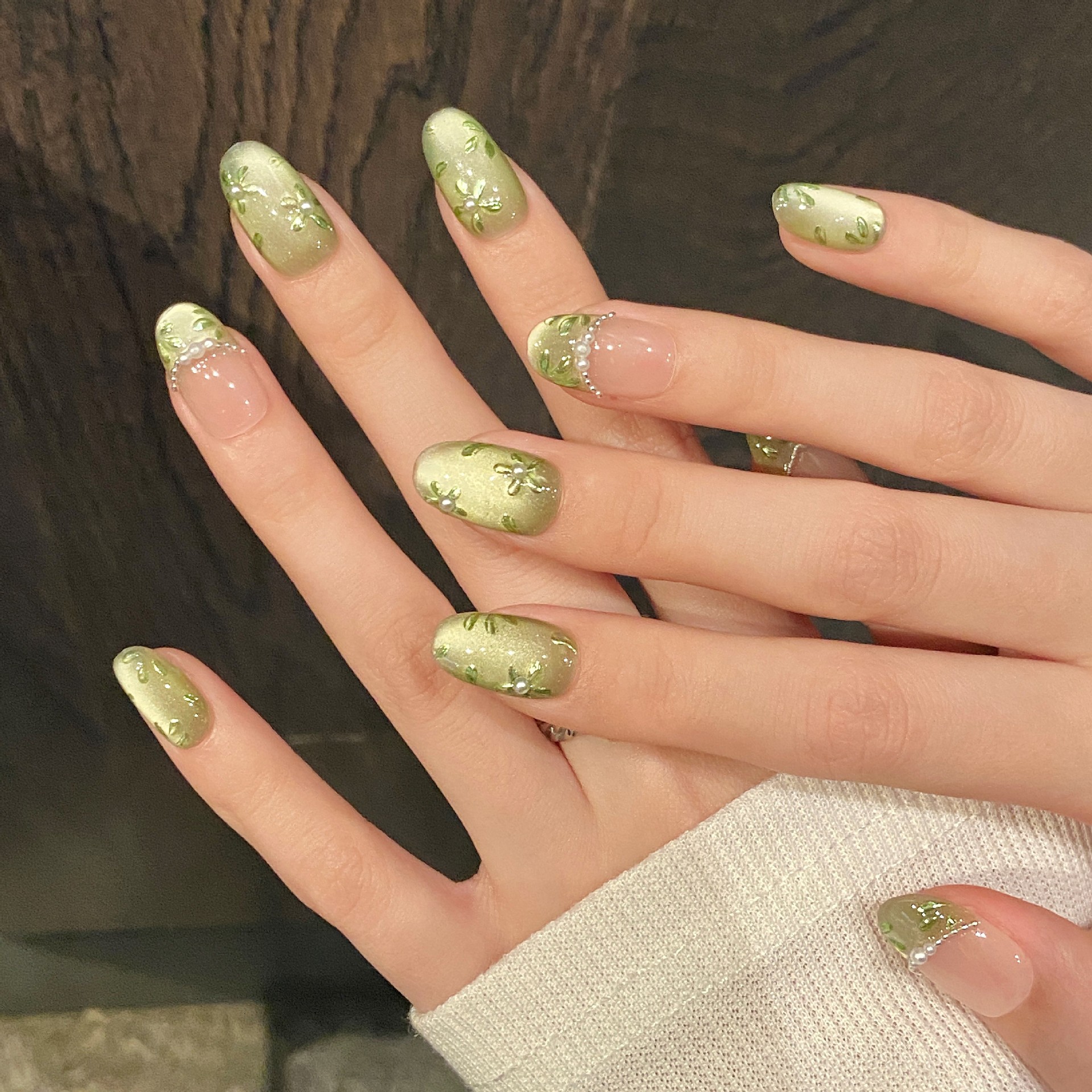 10pcs Handmade Press on Nails  – обзор и цена Pressed Flower Art
