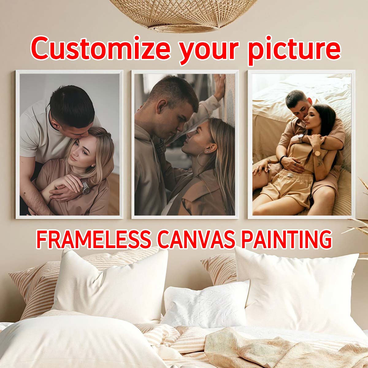 Triptych - 2D custom photo woo – обзор и цена Engraved Wood Frame