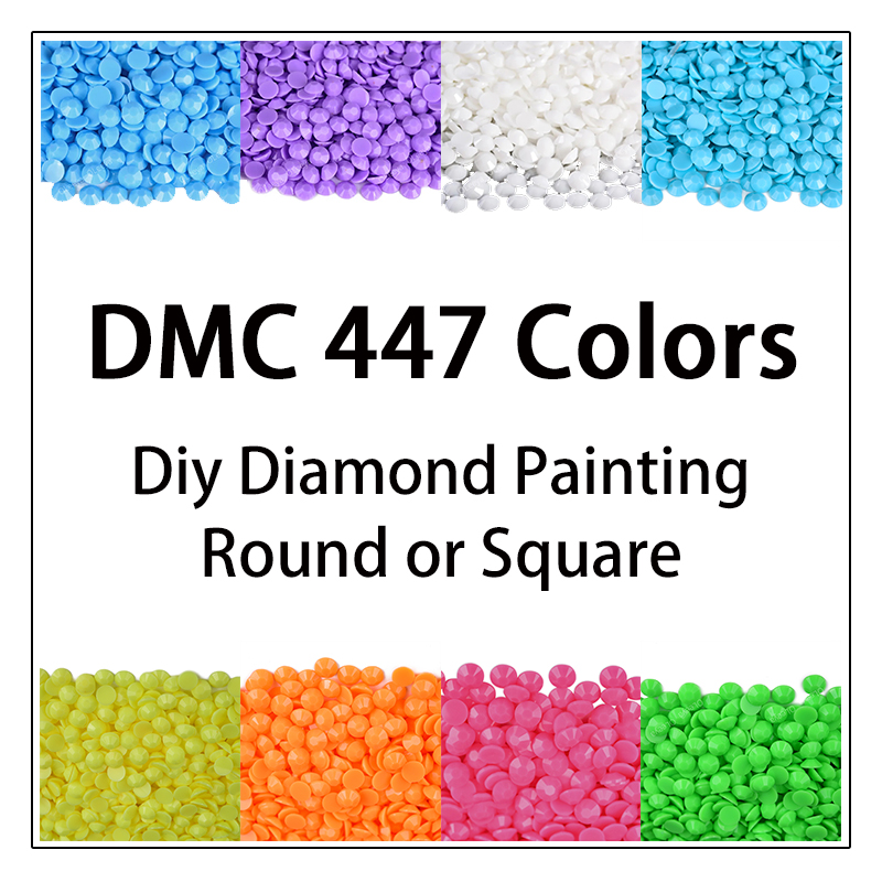 DMC 447 Colors 5D Diy Diamond  – обзор и цена Photo Mosaic Print