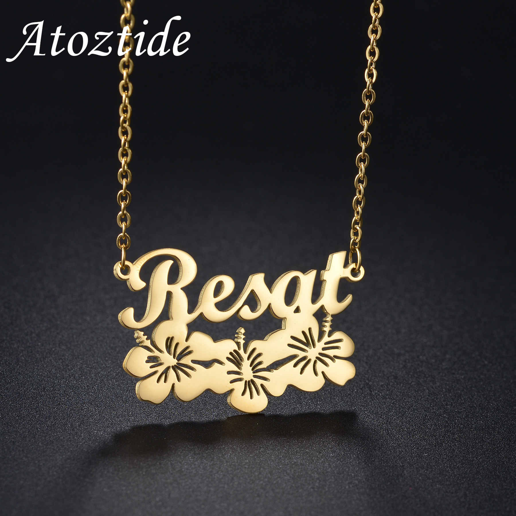 Atoztide Personalized Custom P – обзор и цена Birth Flower Necklace