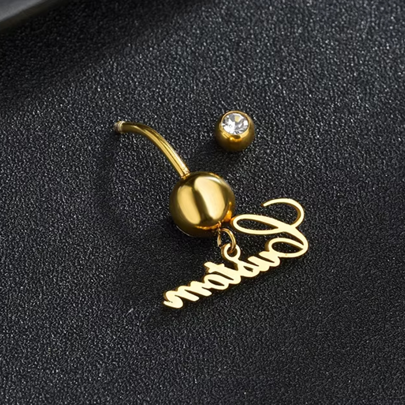 Letdiffery Custom Name Belly B – обзор и цена Initial Ring Custom