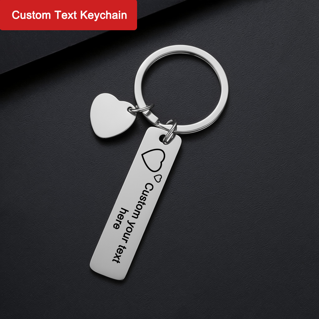 Custom Text Keychain Personali – обзор и цена Initial Ring Custom