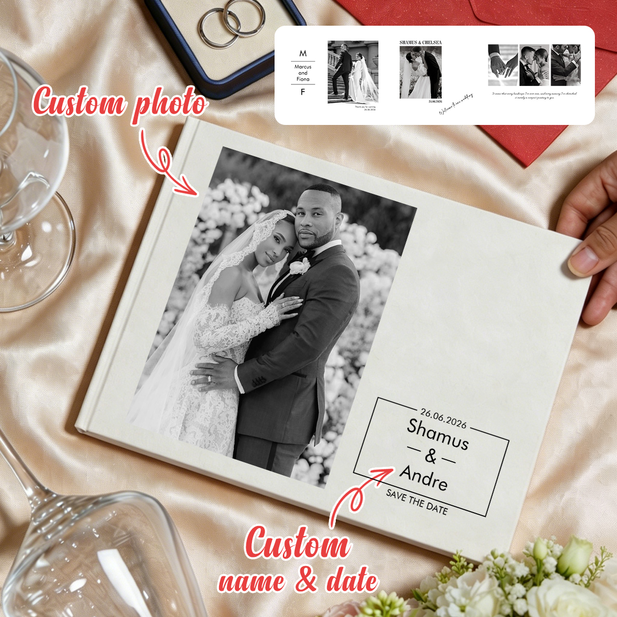 Customized wedding signature b – обзор и цена Custom Photo Book