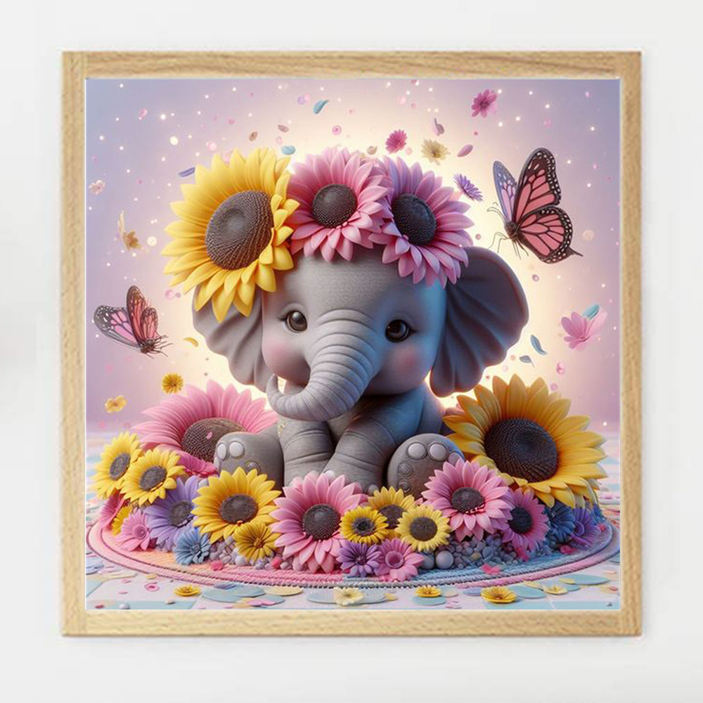 Evershine Elephant Diamond Pai – обзор и цена Photo Mosaic Print