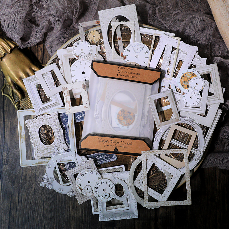 32pcs Vintage Embossed Photo F – обзор и цена Engraved Wood Frame