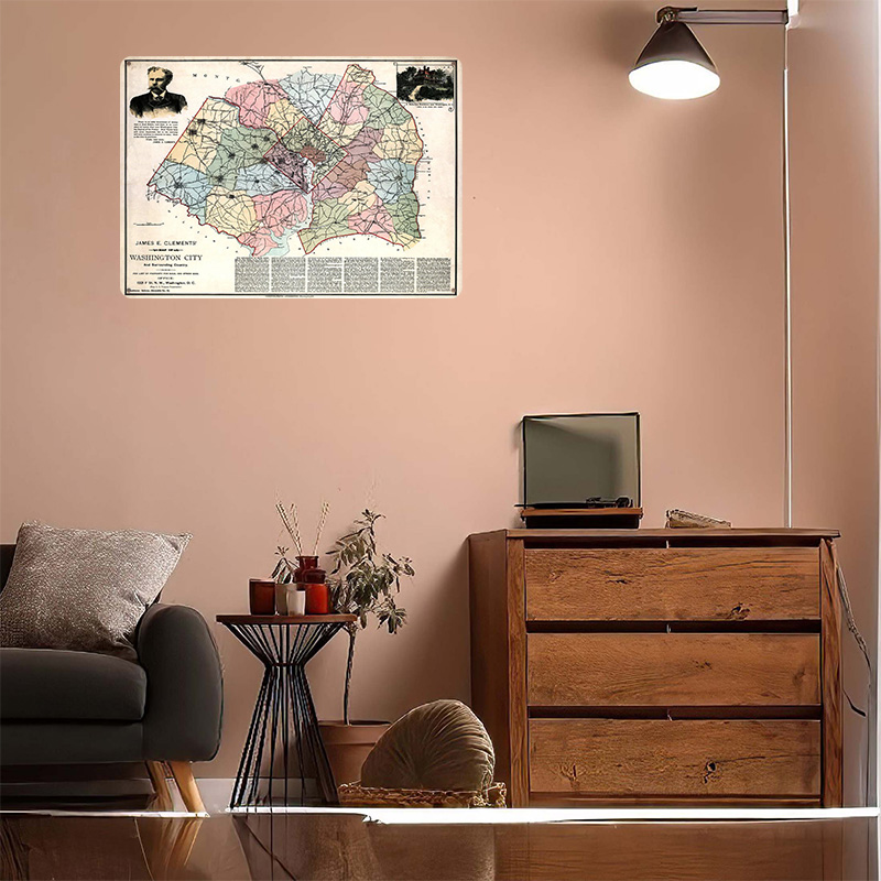 Map of Washington City Printed – обзор и цена Custom Map Poster