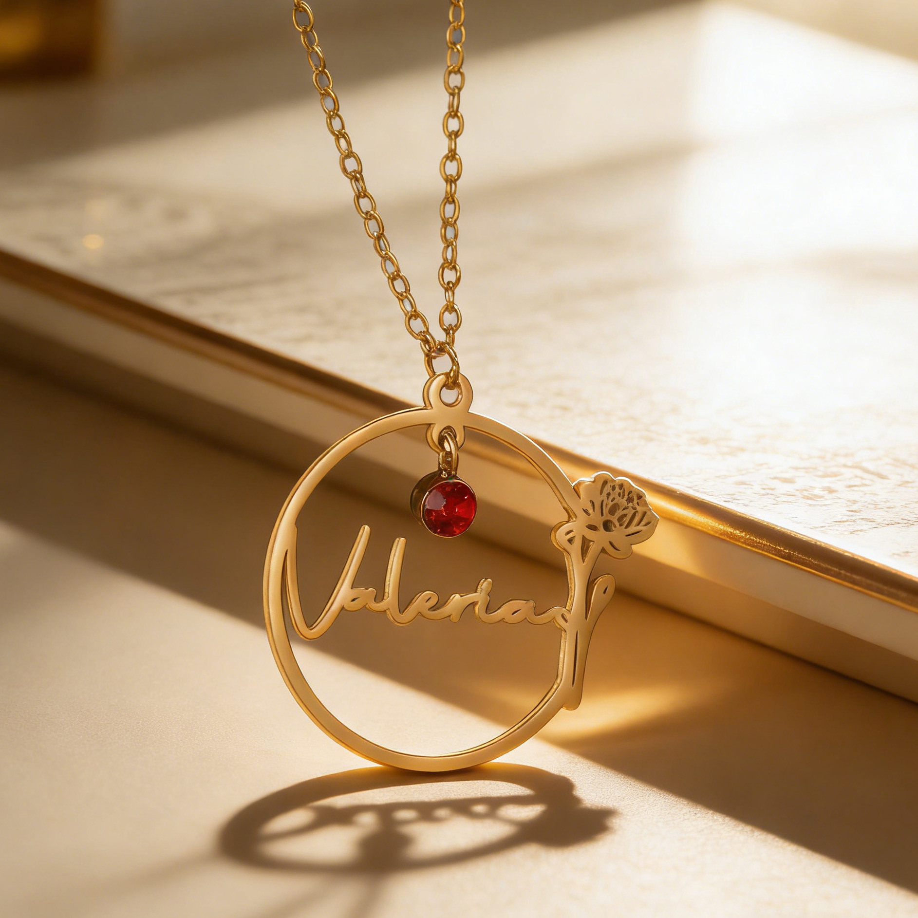 Haiyufly Custom Name Necklace  – обзор и цена Birth Flower Necklace