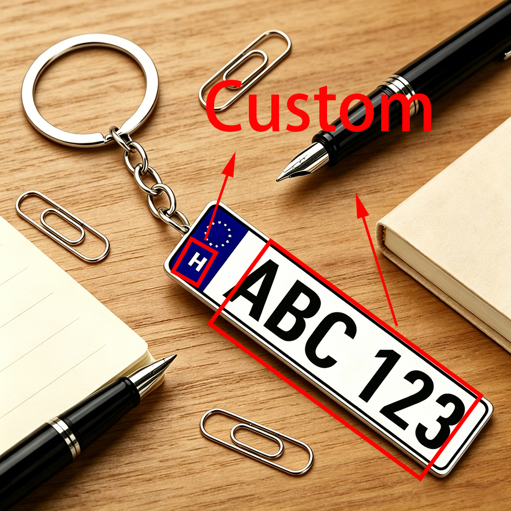 Personalized Acrylic License P – обзор и цена Initial Ring Custom