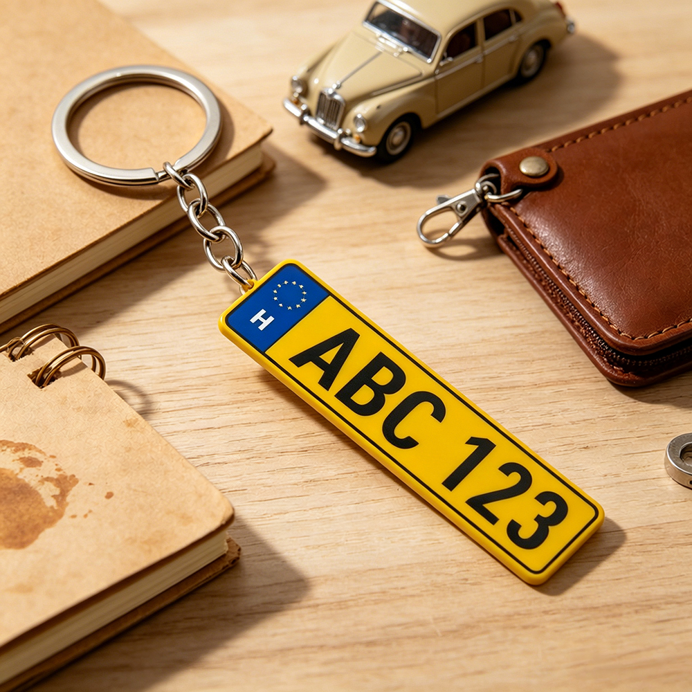 Personalized Acrylic License P – обзор и цена Initial Ring Custom