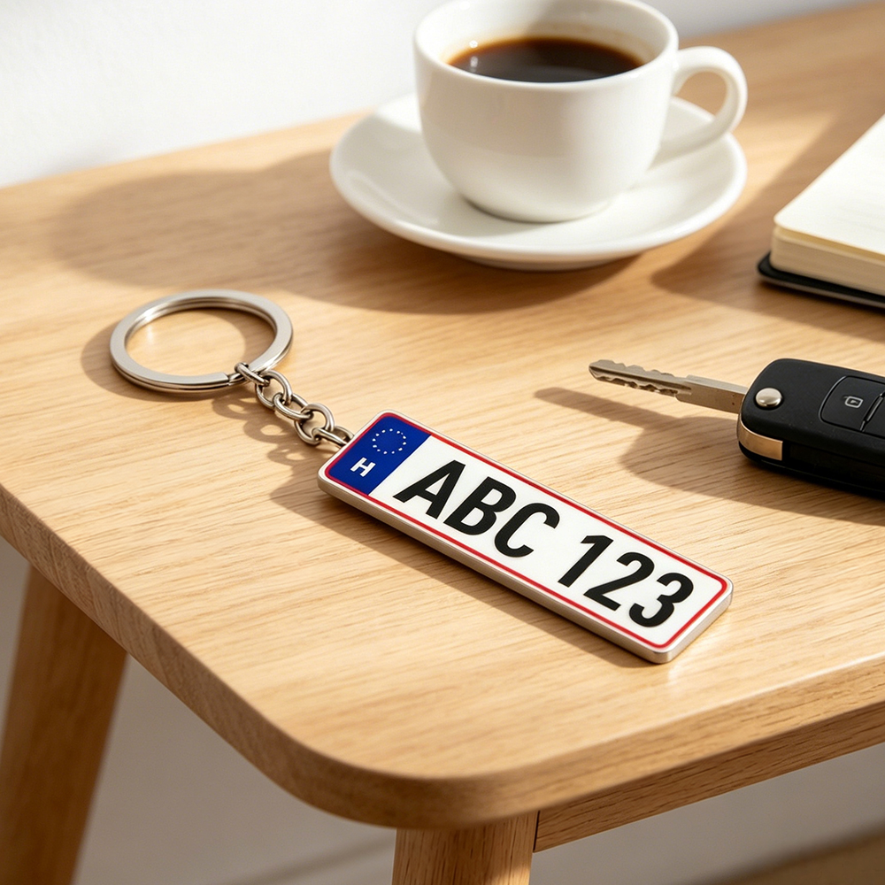 Personalized Acrylic License P – обзор и цена Initial Ring Custom