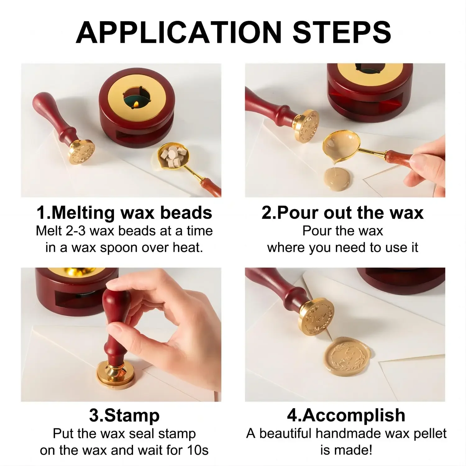 Custom Wax Seal Stamp Kit Doub – обзор и цена Wax Seal Letter Kit