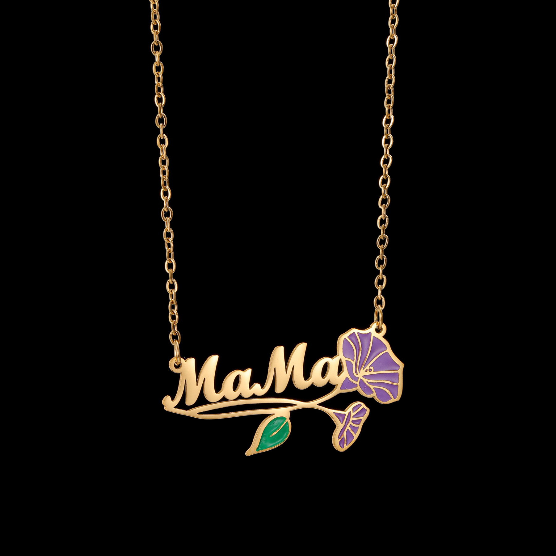 Acheerup Personalized Name UV  – обзор и цена Birth Flower Necklace