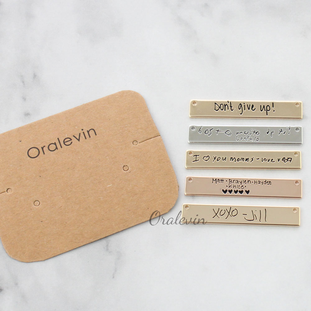 Personalized Custom Actual Han – обзор и цена Handwriting Necklace Bar