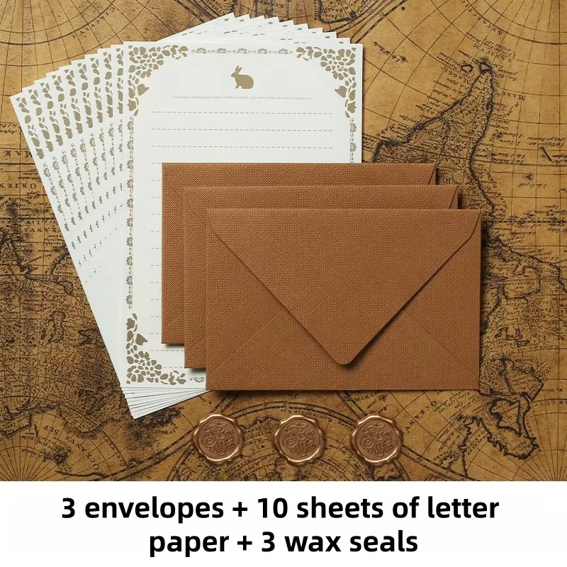 16Pcs Luxury Linen Texture Sta – обзор и цена Wax Seal Letter Kit