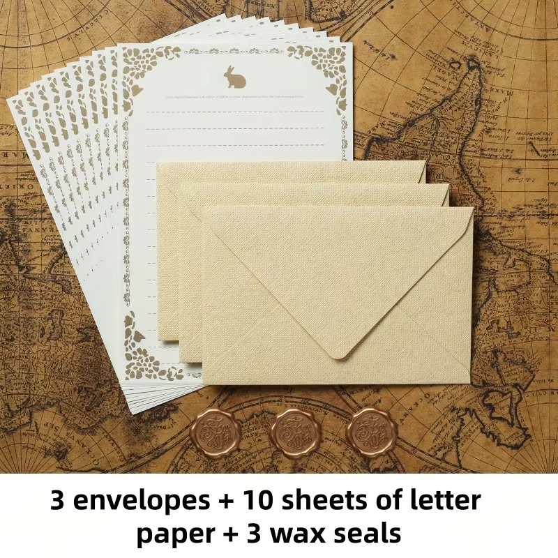 16Pcs Luxury Linen Texture Sta – обзор и цена Wax Seal Letter Kit