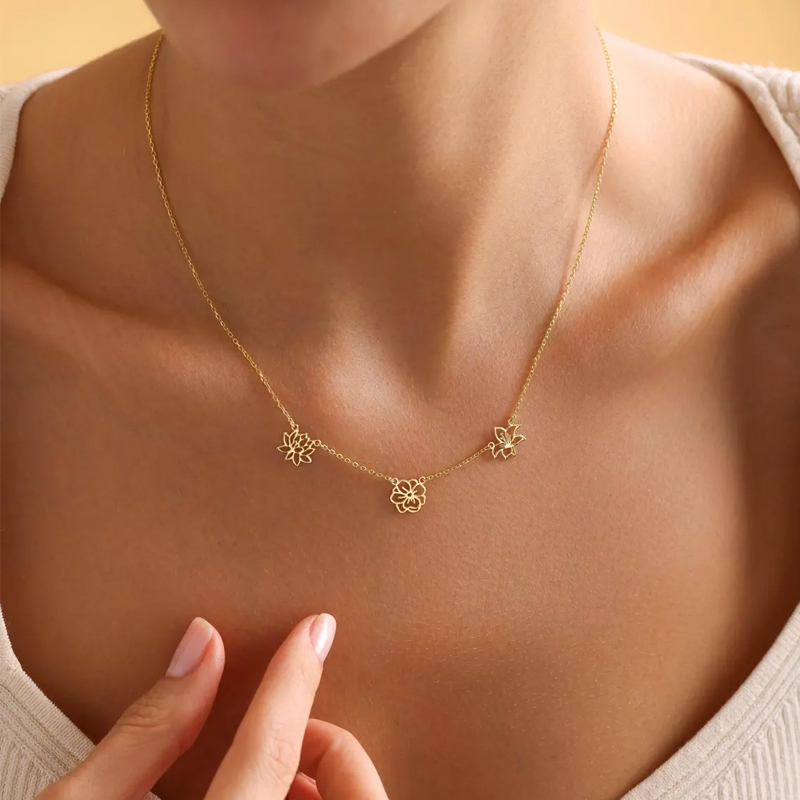 Customized Birth Flowers Neckl – обзор и цена Birth Flower Necklace