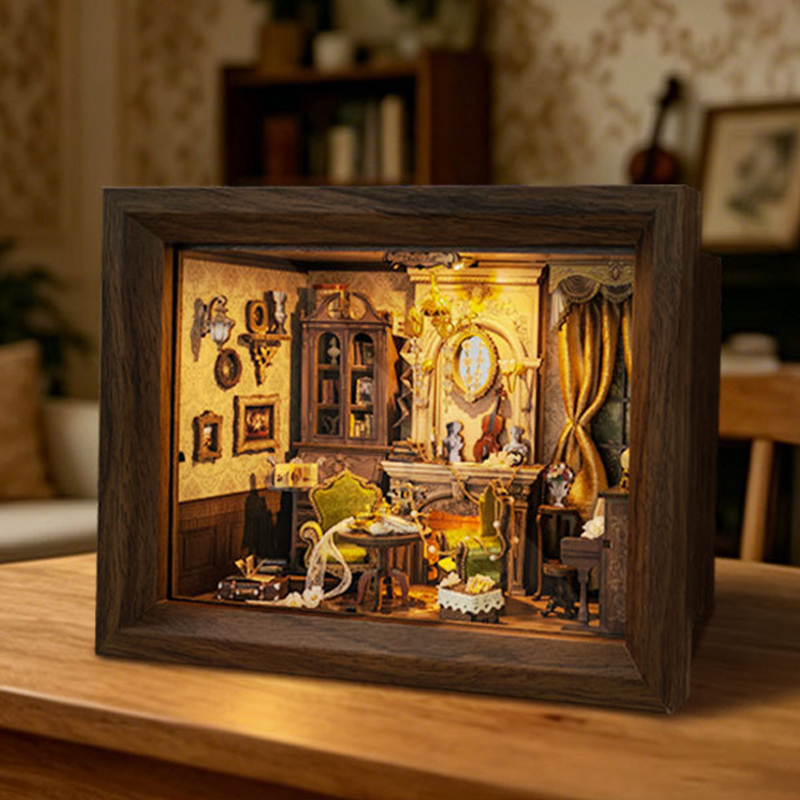 DIY Wooden Glimmer Hall Photo  – обзор и цена Engraved Wood Frame