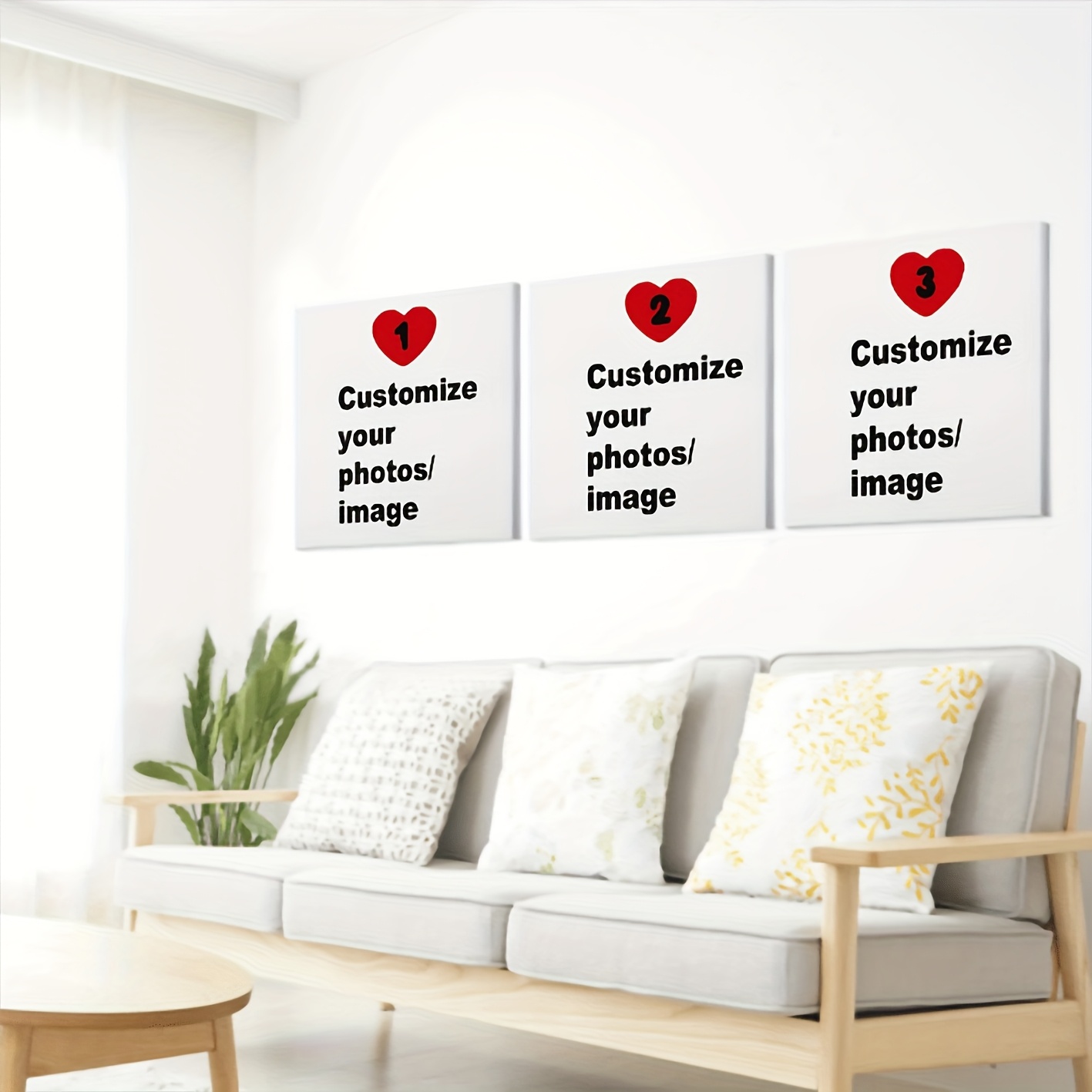 3pcs/set Custom Square Canvas  – обзор и цена Pet Portrait Custom