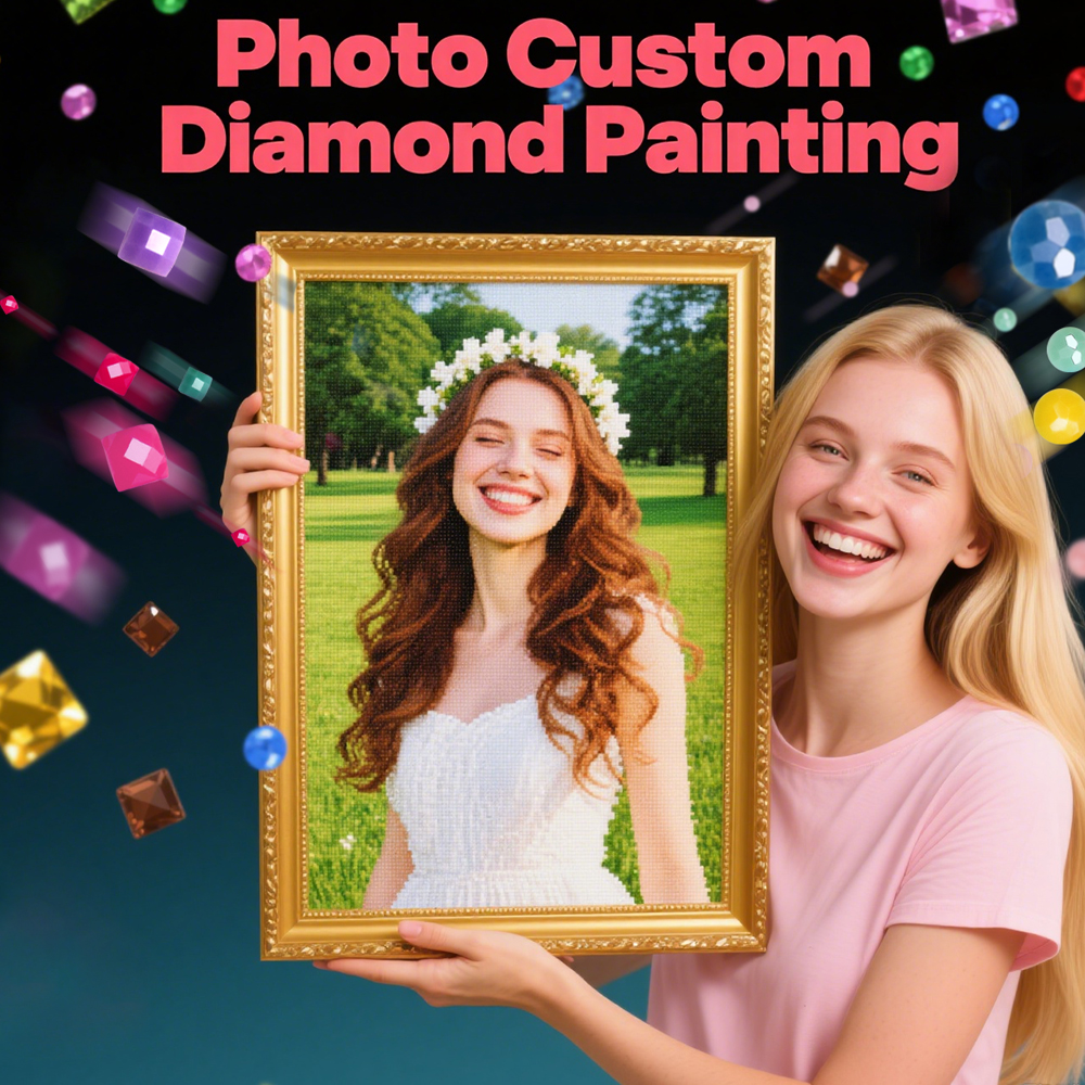 HUACAN Full Kits Diamond Paint – обзор и цена Photo Mosaic Print
