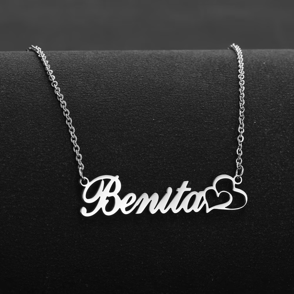 Personalized Double Heart Cust – обзор и цена Name Necklace Custom